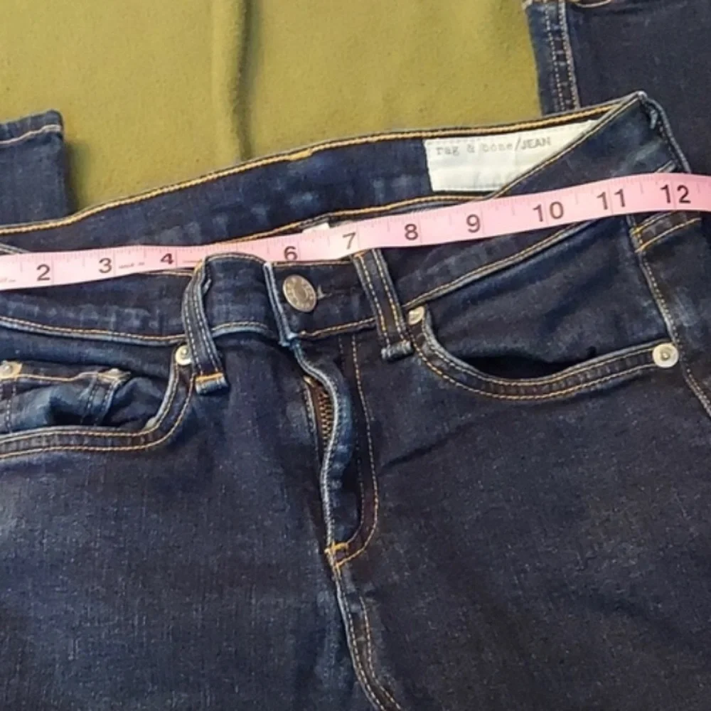 RAG & BONE Heritage High Rise Skinny Denim Jeans Size 25 - Picture 6 of 10